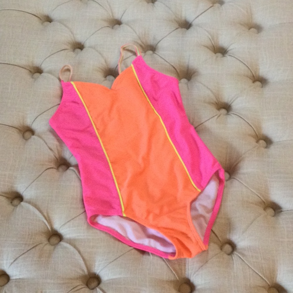 Neon One Piece Swim Suit